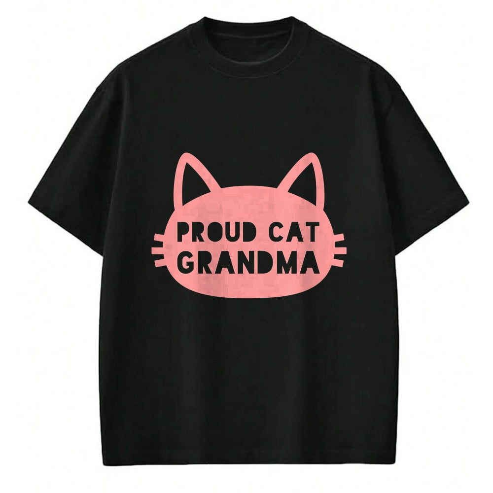 Cat Love Shirt, Funny Cat Lover Gift UnisexT-Shirt/Hoodie/Sweatshirt HLT00 - Proud Cat Grandma My Grandkitty Loves Me Cats Kittens Nana T-Shirt for Women