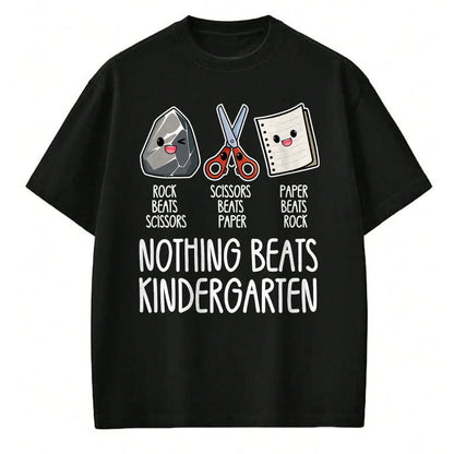 Best Teacher Shirt, Funny Teacher UnisexT-Shirt/Hoodie/Sweatshirt HLT00 - Nothing Beats Kindergarten Funny Back to School Kid Teacher T-Shirt