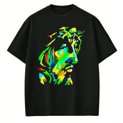 Christian Tee, Christian Faith Unisex T-Shirt/Hoodie/Sweatshirt HLT00 - Jesucristo Pop Art Jesus Christ Face, Catholic Icon Painting T-Shirt