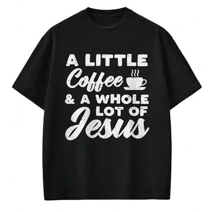 Christian Tee, Christian Faith Unisex T-Shirt/Hoodie/Sweatshirt HLT00 - Little Coffee Jesus God Christ Religious Christian Gift T-Shirt