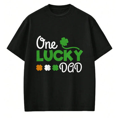 Gift for Dad Shirt, Funny Dad Unisex T-Shirt/Hoodie/Sweatshirt HLT00 – One Lucky Dad st patricks day pregnancy announcement shirt T-Shirt