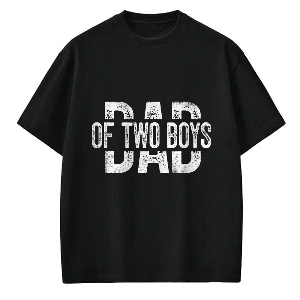 Gift for Dad Shirt, Funny Dad Unisex T-Shirt/Hoodie/Sweatshirt HLT00 – Dad of Two Boys Gifts Daddy of 2 Sons Father_s Day T-Shirt