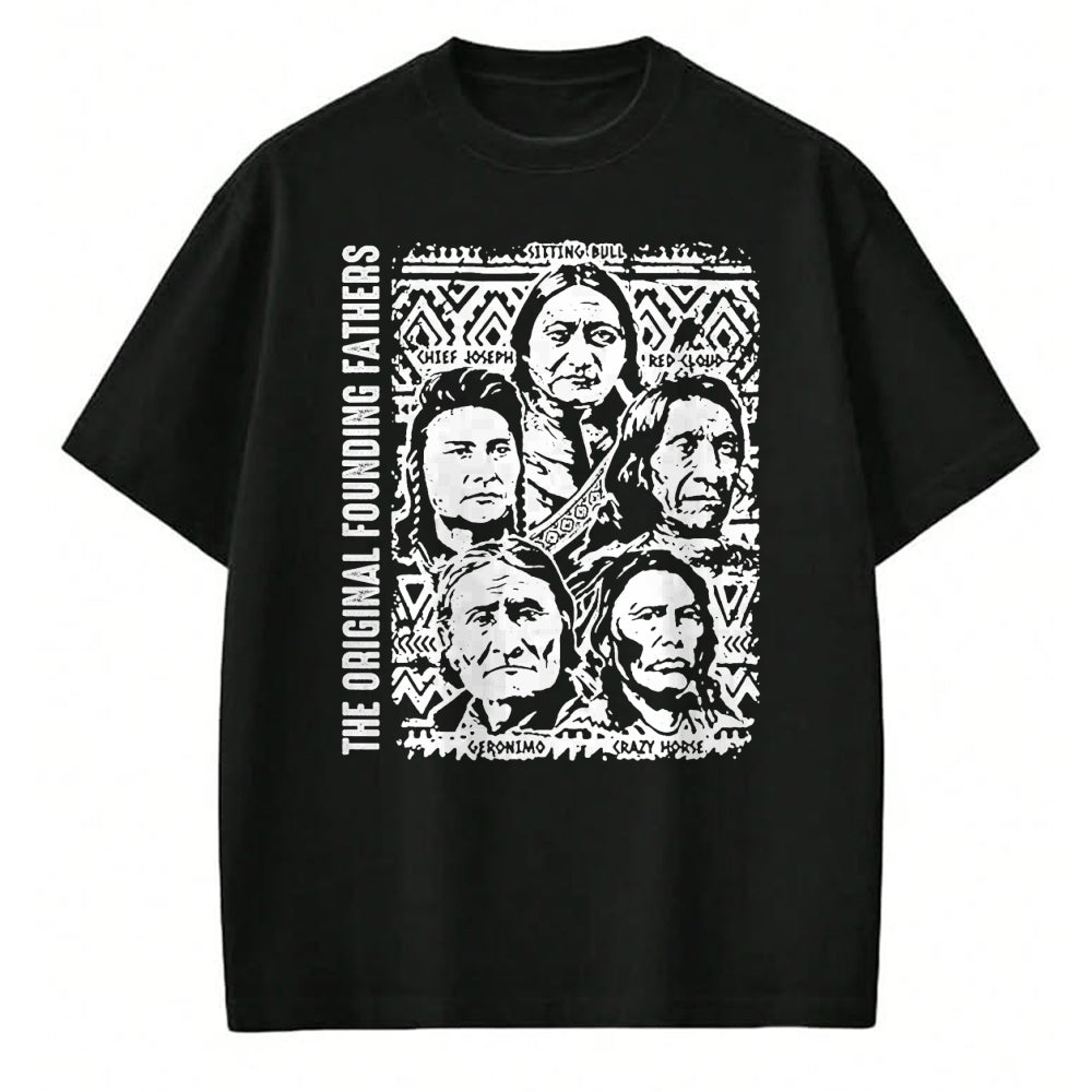 Native American T-Shirts, Vintage Native American Unisex T-Shirt/Hoodie/Sweatshirt HLT00 - The Original Founding Fathers Native American Themed (1)