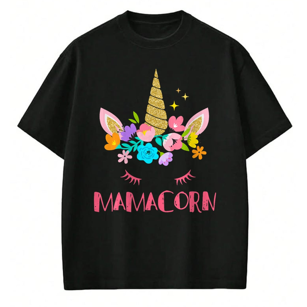 Gift for Mom Shirt, Funny Mom Unisex T-Shirt/Hoodie/Sweatshirt HLT00 - Funny Mamacorn Unicorn Costume Mom Mother_s Day T-Shirt