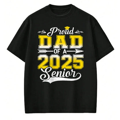 Gift for Dad Shirt, Funny Dad Unisex T-Shirt/Hoodie/Sweatshirt HLT00 – Proud Dad of a 2025 Senior Graduate, Funny Graduation T-Shirt