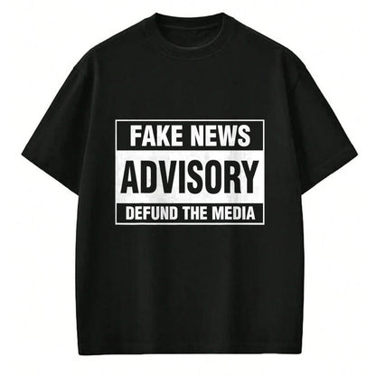 Gift for Dad Shirt, Funny Dad Unisex T-Shirt/Hoodie/Sweatshirt HLT00 – Fake News Advisory Defund The Media Gift T-Shirt