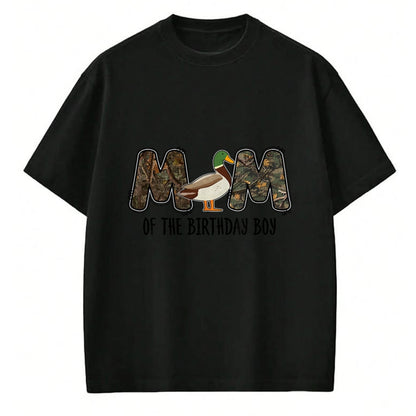 Gift for Mom Shirt, Funny Mom Unisex T-Shirt/Hoodie/Sweatshirt HLT00 - Mom Of The Birthday Boy One Lucky Duck 1st Birthday party T-Shirt