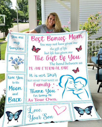 Best Bonus Mom Blanket - from son