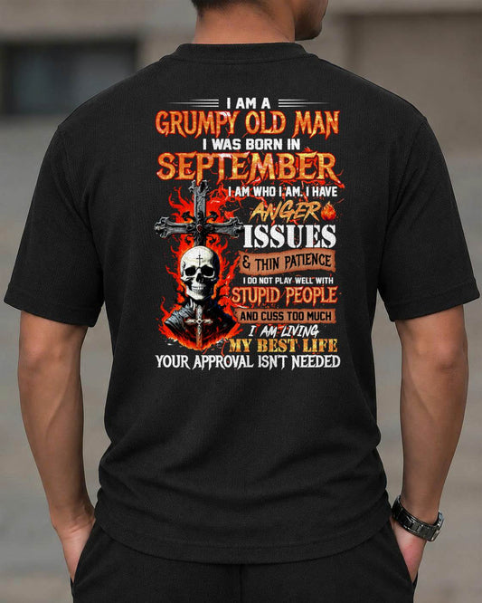 SEPTEMBER - I AM A GRUMPY OLD MAN - BIRTHDAY WAFFLE CASUAL SUIT FOR MEN - NINA09 (SKU2607-235-09) | Waffle casual suit A09-739