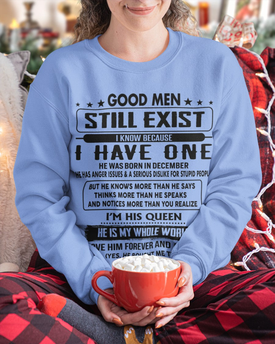 December - Good men Still Exist - gift for your girlfriend, wife from Husband - NINA12 (SKU-GM-12)