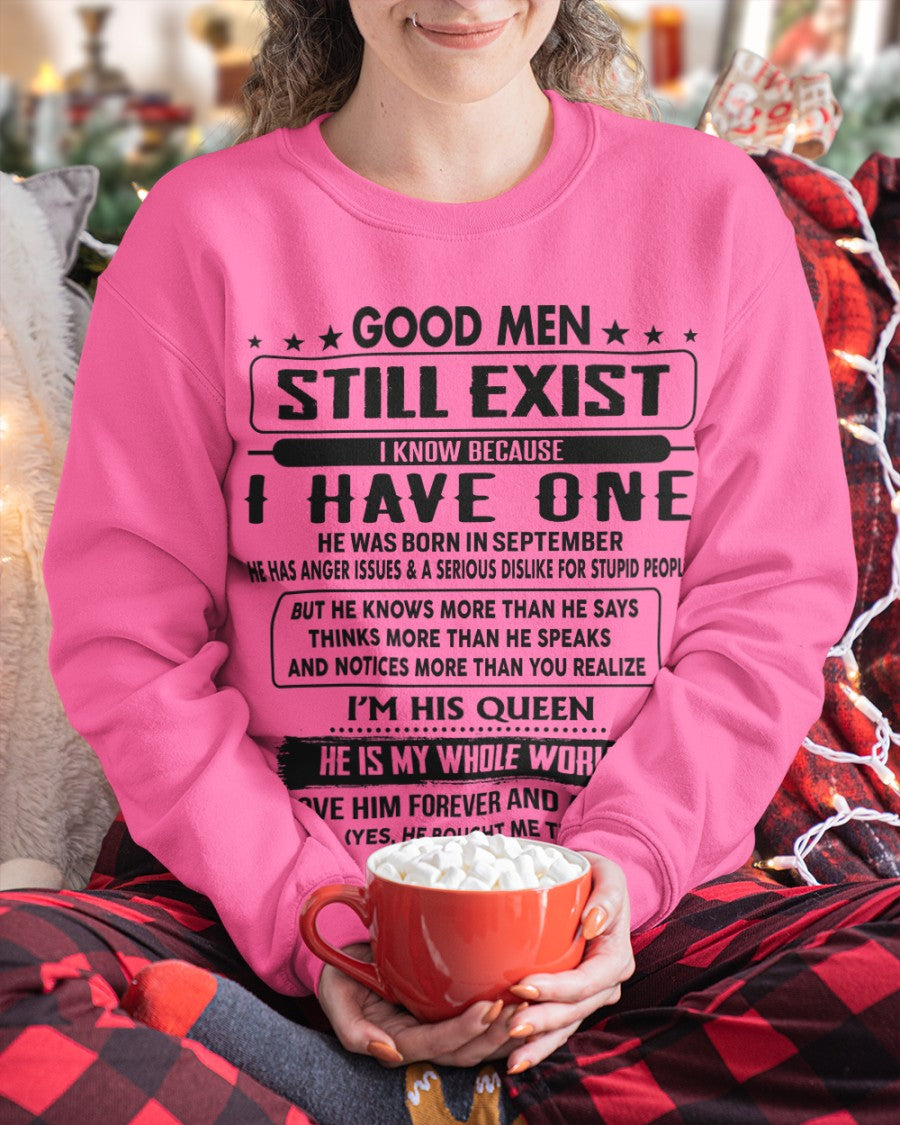 September - Good men Still Exist - gift for your girlfriend, wife from Husband - NINA09 (SKU-GM-09)