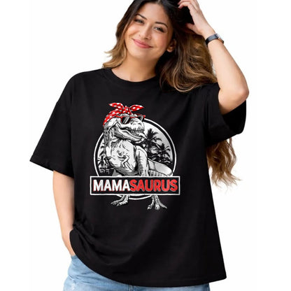 Gift for Mom Shirt, Funny Mom Unisex T-Shirt/Hoodie/Sweatshirt HLT00 - Mamasaurus T rex Dinosaur Funny Mama Saurus Mother_s Family T-Shirt