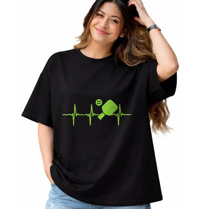 Funny Pickleball Shirt, Pickleball Lover Unisex T-Shirt/Hoodie/Sweatshirt HLT00 - Pickleball Heartbeat Funny Pickle Ball Sports Men Women Kids T-Shirt