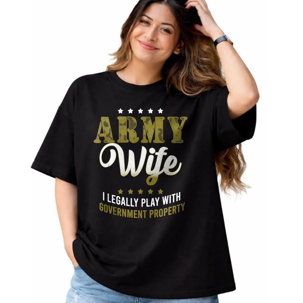 Best Wife Shirt, Wife and Husband Unisex T-Shirt/Hoodie/Sweatshirt HLT00 - Gift for wife T shirt, lucky wife   Army Veteran Wife Shirt Proud Army Wife Gift Tank Top