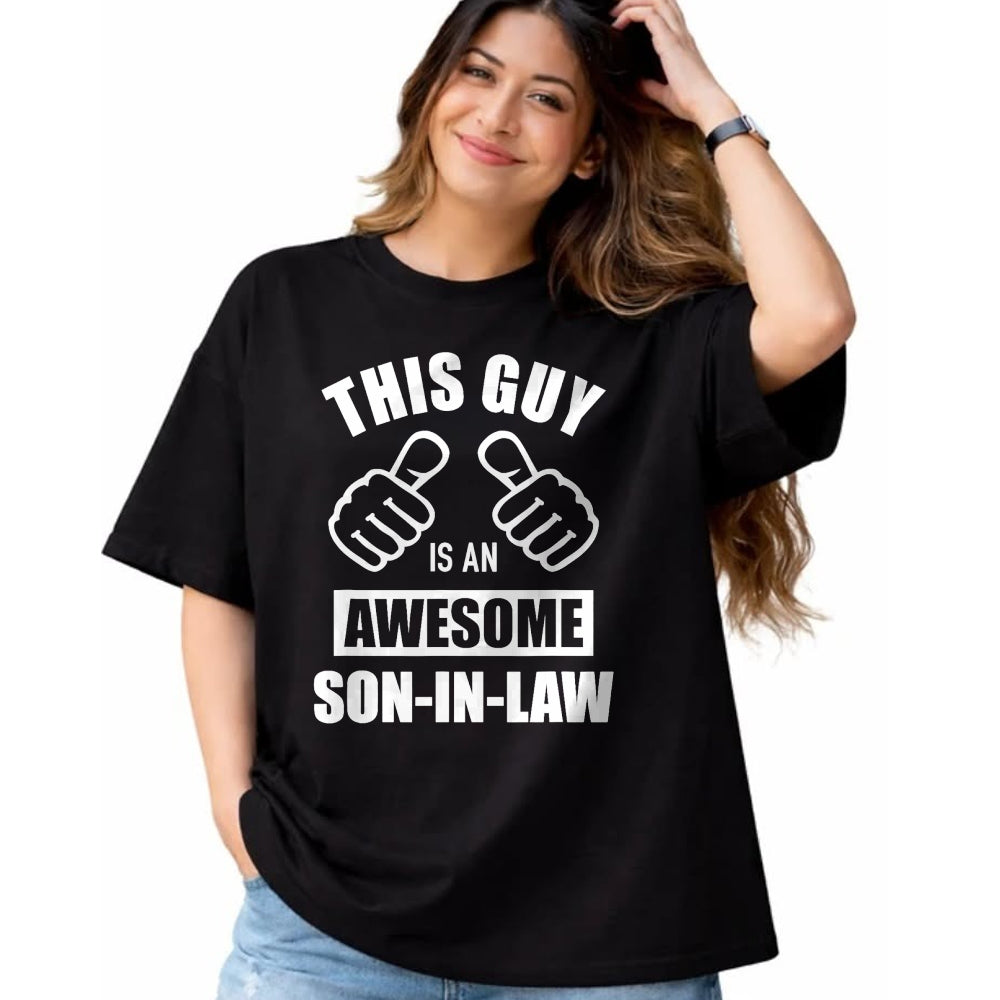 Best Wife Shirt, Wife and Husband Unisex T-Shirt/Hoodie/Sweatshirt HLT00 - This guy awesome son-in-law from father-in-law T-Shirt