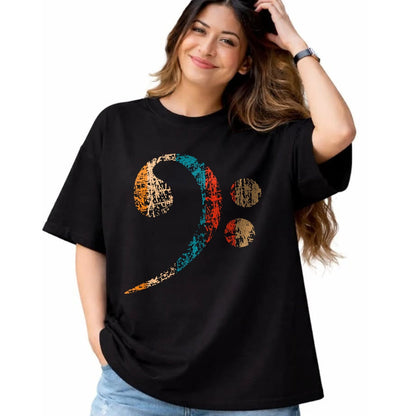 Guitar Lover Shirt, Funny Guitar UnisexT-Shirt/Hoodie/Sweatshirt HLT00 - Vintage Bass Clef for Bass Players, Bassists Bands Orchestra T-Shirt Small