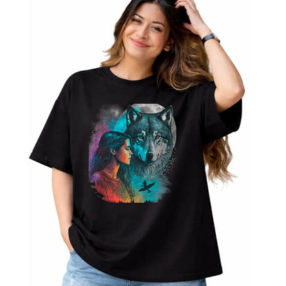 Native American T-Shirts, Vintage Native American Unisex T-Shirt/Hoodie/Sweatshirt HLT00 - Ethnic Tribal Wolf Boho Feather Native American Hippie Women