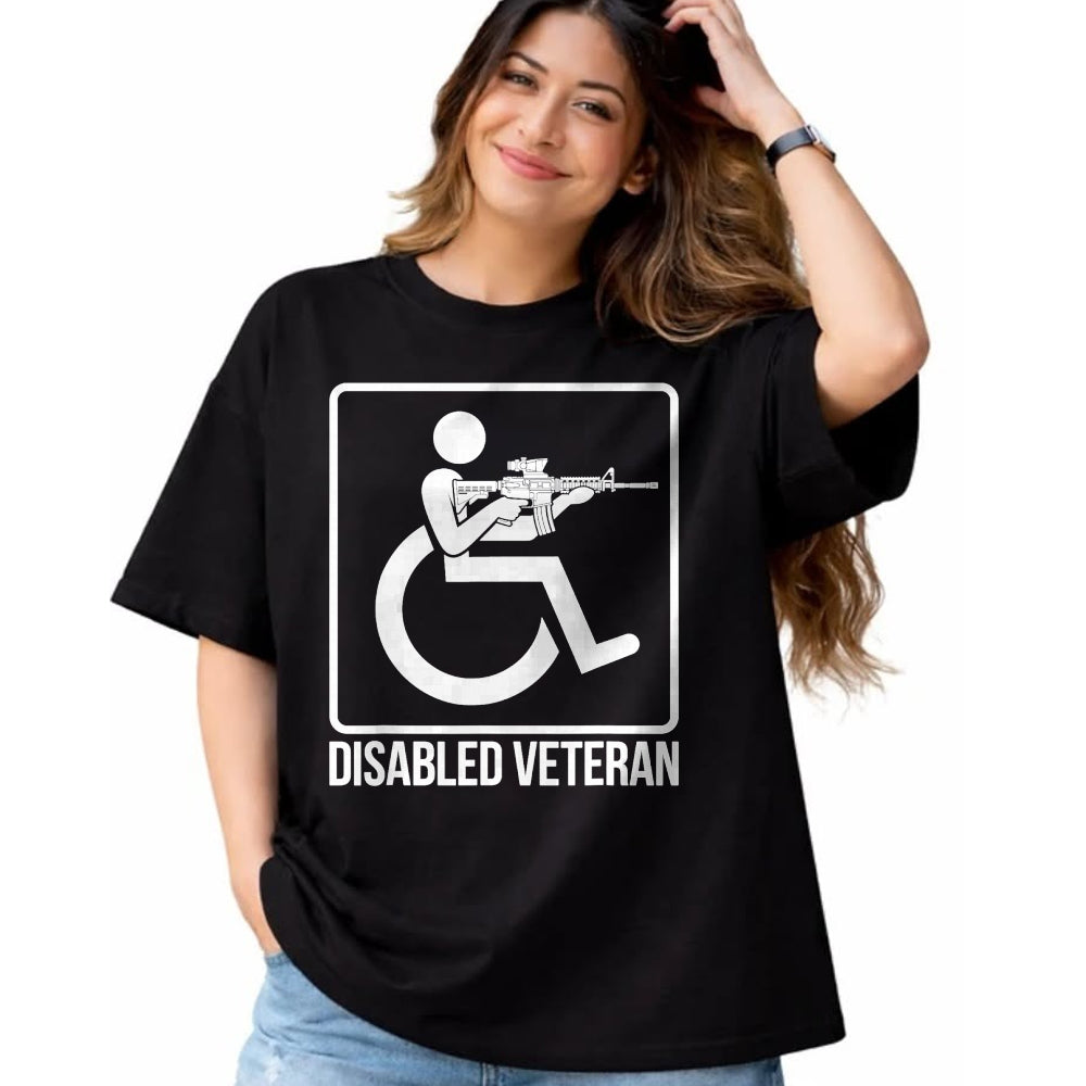 Proud Veteran Shirt, Funny Veteran UnisexT-Shirt/Hoodie/Sweatshirt HLT00 - Disabled Veteran US Military Handicap Vet Combat Veteran T-Shirt