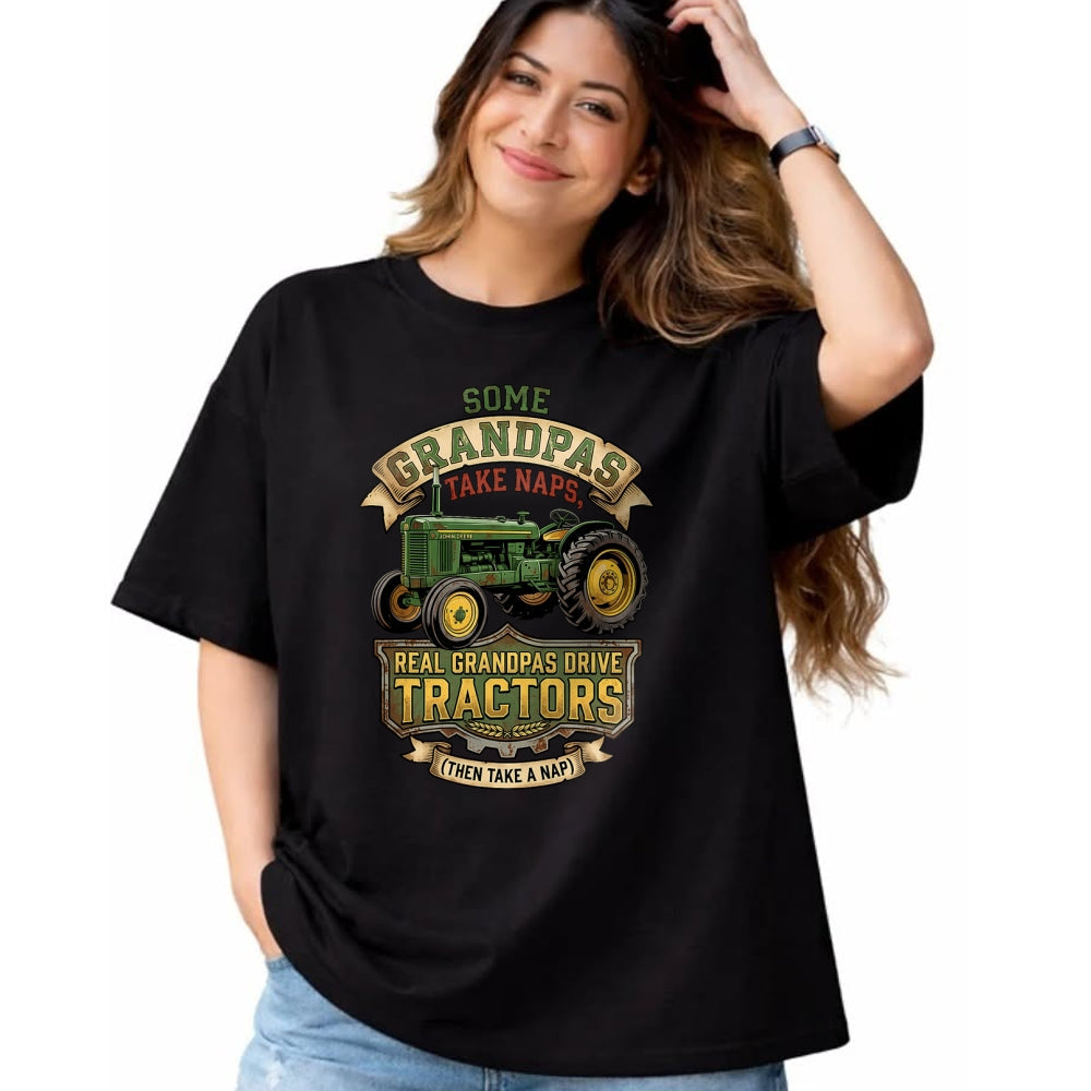 Best Farmer Life Shirt, Funny Farmer UnisexT-Shirt/Hoodie/Sweatshirt HLT00 - Farmer Some Grandpas Take Naps Cool Grandpas Drive Tractor T-Shirt (2)