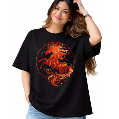 Best Horse Lover Shirt , Funny Horse UnisexT-Shirt/Hoodie/Sweatshirt HLT00 - Year of The Fire Horse 2026 Chinese New Year Strength T-Shirt