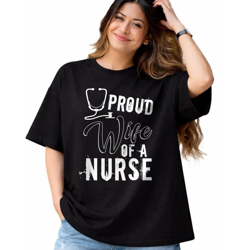 Funny Nurse Shirt, Nurse Unisex T-Shirt/Hoodie/Sweatshirt HLT00 - Proud Wife Of A Nurse T Shirt, Cool Nurse's Wife T Shirt