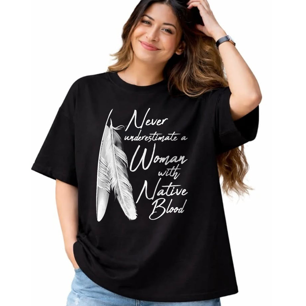 Native American T-Shirts, Vintage Native American Unisex T-Shirt/Hoodie/Sweatshirt HLT00 - Native American A Woman With Native Blood American Indian