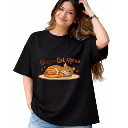 Cat Love Shirt, Funny Cat Lover Gift UnisexT-Shirt/Hoodie/Sweatshirt HLT00 - Ginger Cat Mama Ginger Mom lover Funny Gifts Cat Dad Cat Mom T-Shirt (1)