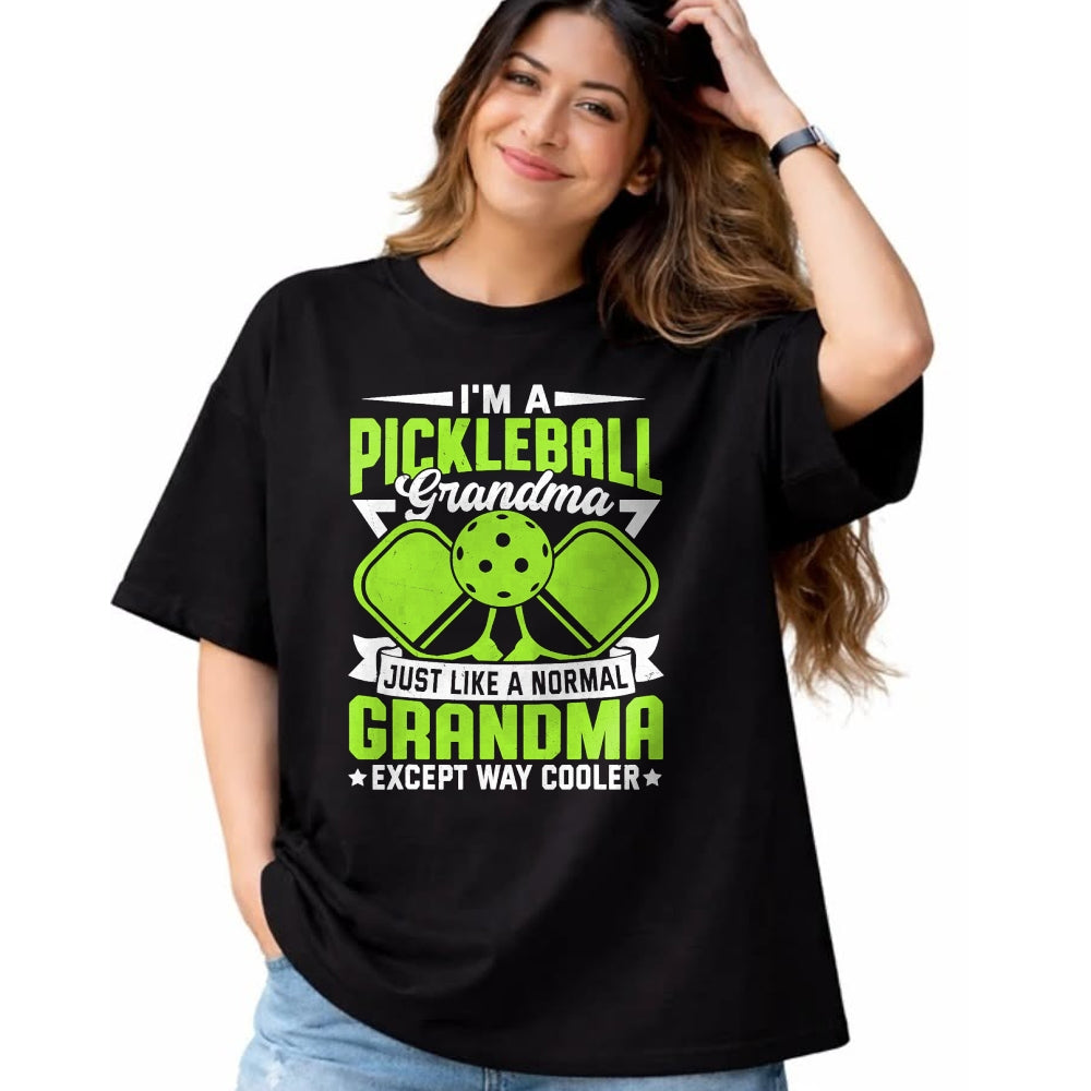 Funny Pickleball Shirt, Pickleball Lover Unisex T-Shirt/Hoodie/Sweatshirt HLT00 - Funny Pickleball Grandma Women Girls Pickle Ball Player T-Shirt