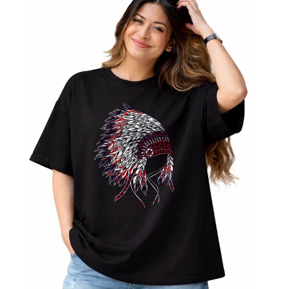 Native American T-Shirts, Vintage Native American Unisex T-Shirt/Hoodie/Sweatshirt HLT00 - Indian Headdress - Native American Roots Indigenous