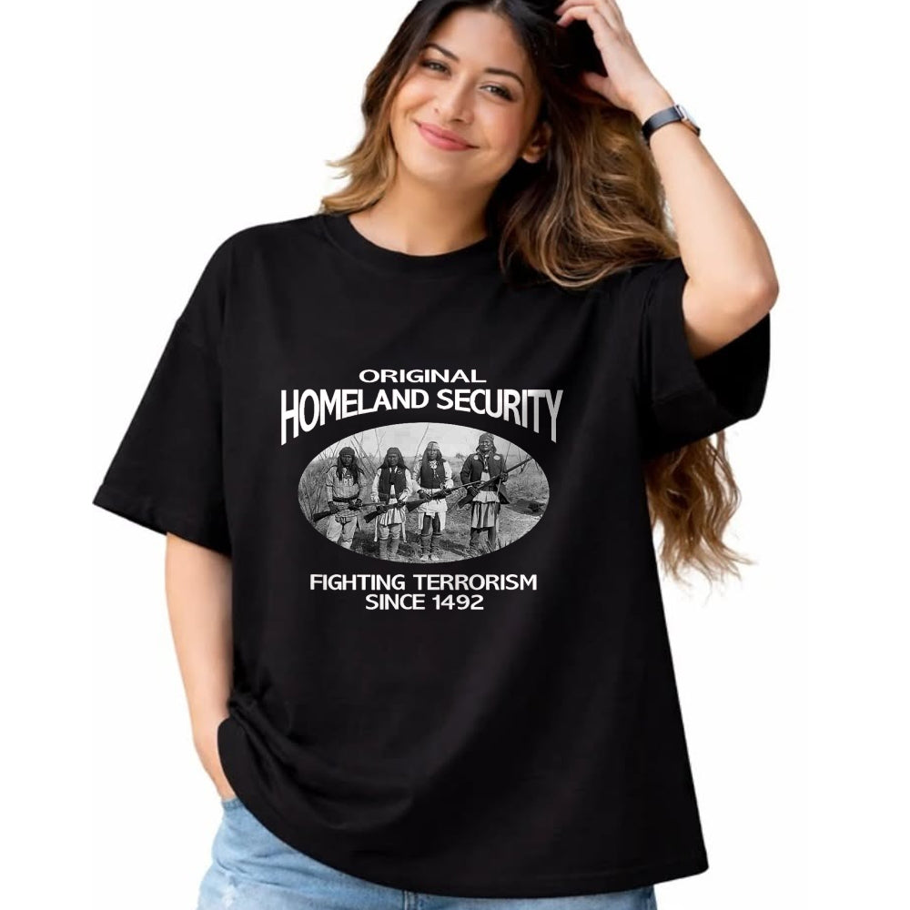 Native American T-Shirts, Vintage Native American Unisex T-Shirt/Hoodie/Sweatshirt HLT00 - Homeland Security Native American shirt. fighting terrorism