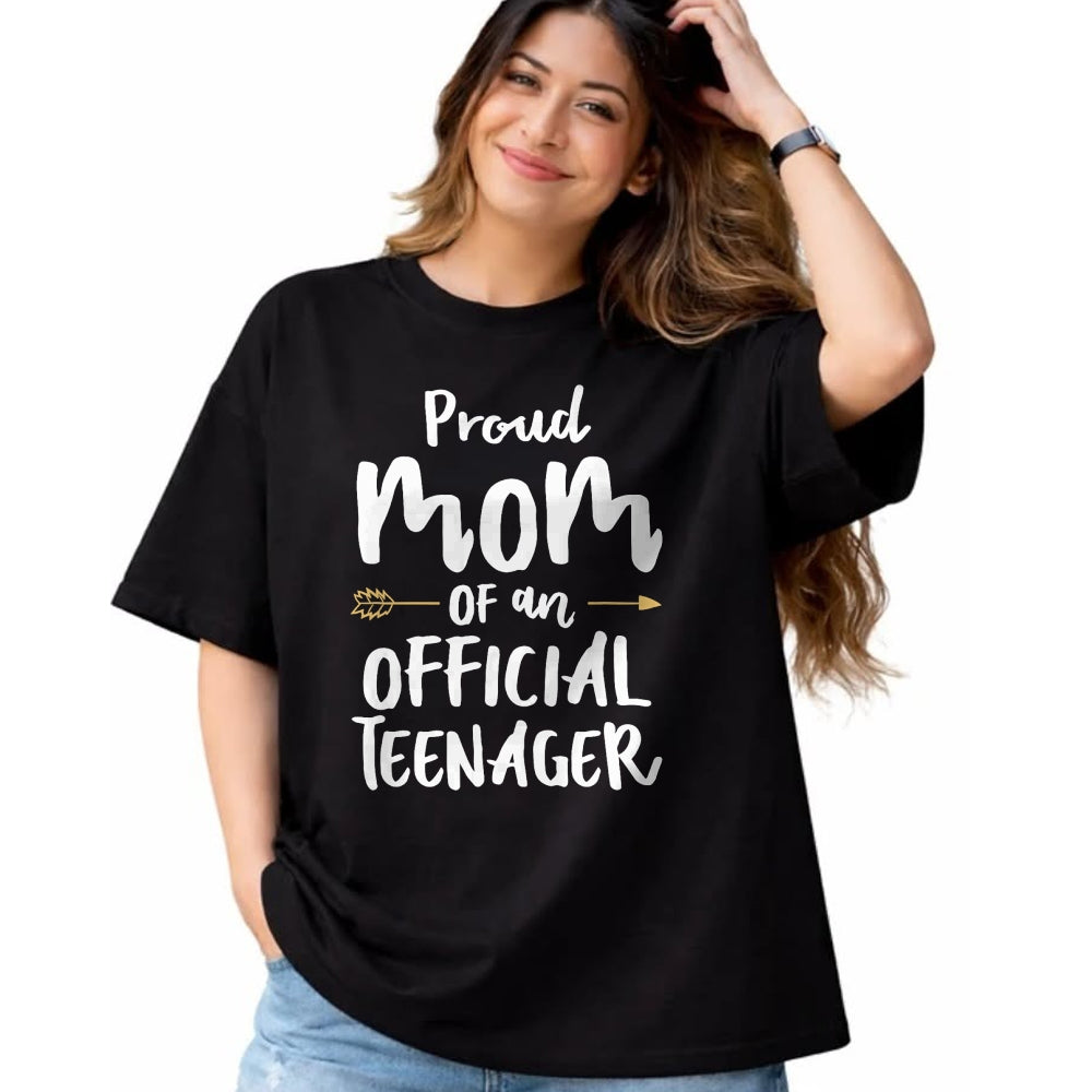 Gift for Mom Shirt, Funny Mom Unisex T-Shirt/Hoodie/Sweatshirt HLT00 - Official teenager mom shirt 13th Birthday party mom_s outfit T-Shirt