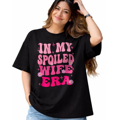 Best Wife Shirt, Wife and Husband Unisex T-Shirt/Hoodie/Sweatshirt HLT00 - Gift for wife T shirt, spoiled wife   In My Spoiled Wife Era Sweatshirt (3)
