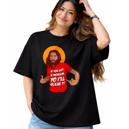 Christian Tee, Christian Faith Unisex T-Shirt/Hoodie/Sweatshirt HLT00 - Funny Jesus Christian Meme Yo I_ll Solve It Christmas T-Shirt (1)