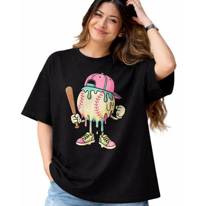 Best Student Shirt, Funny Back To School UnisexT-Shirt/Hoodie/Sweatshirt HLT00 - Cute Baseball Ice Cream Drip Tees for Girls and Boys T Shirts Pastel Sporty Fun