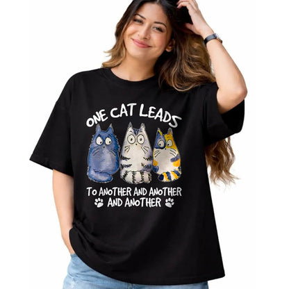 Cat Love Shirt, Funny Cat Lover Gift UnisexT-Shirt/Hoodie/Sweatshirt HLT00 - Funny Cat Design Cat Lover Kitten Cat T-Shirt