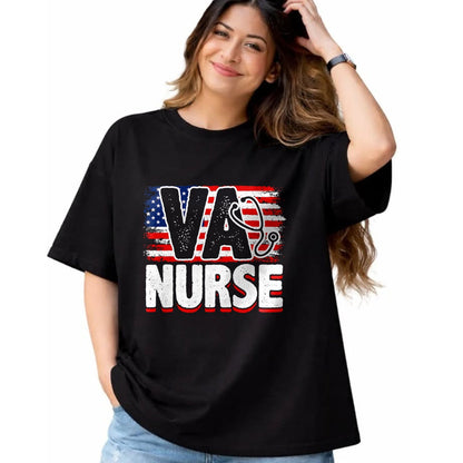 Funny Nurse Shirt, Nurse Unisex T-Shirt/Hoodie/Sweatshirt HLT00 - VA Nurse, Veteran & Patriot Nursing, US Military Nurse T-Shirt