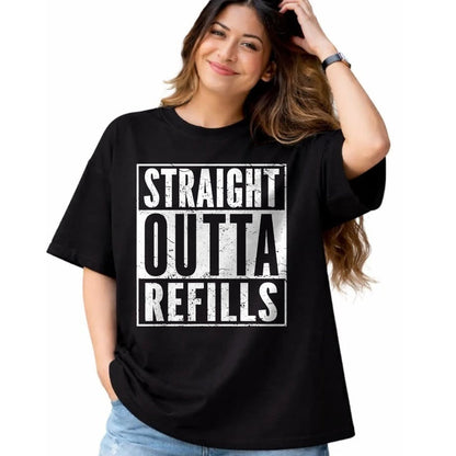 Best Doctor Shirt, Funny Doctor UnisexT-Shirt/Hoodie/Sweatshirt HLT00 - Straight Outta Refills Funny Pharmacy Quote Doctor Joke T-Shirt