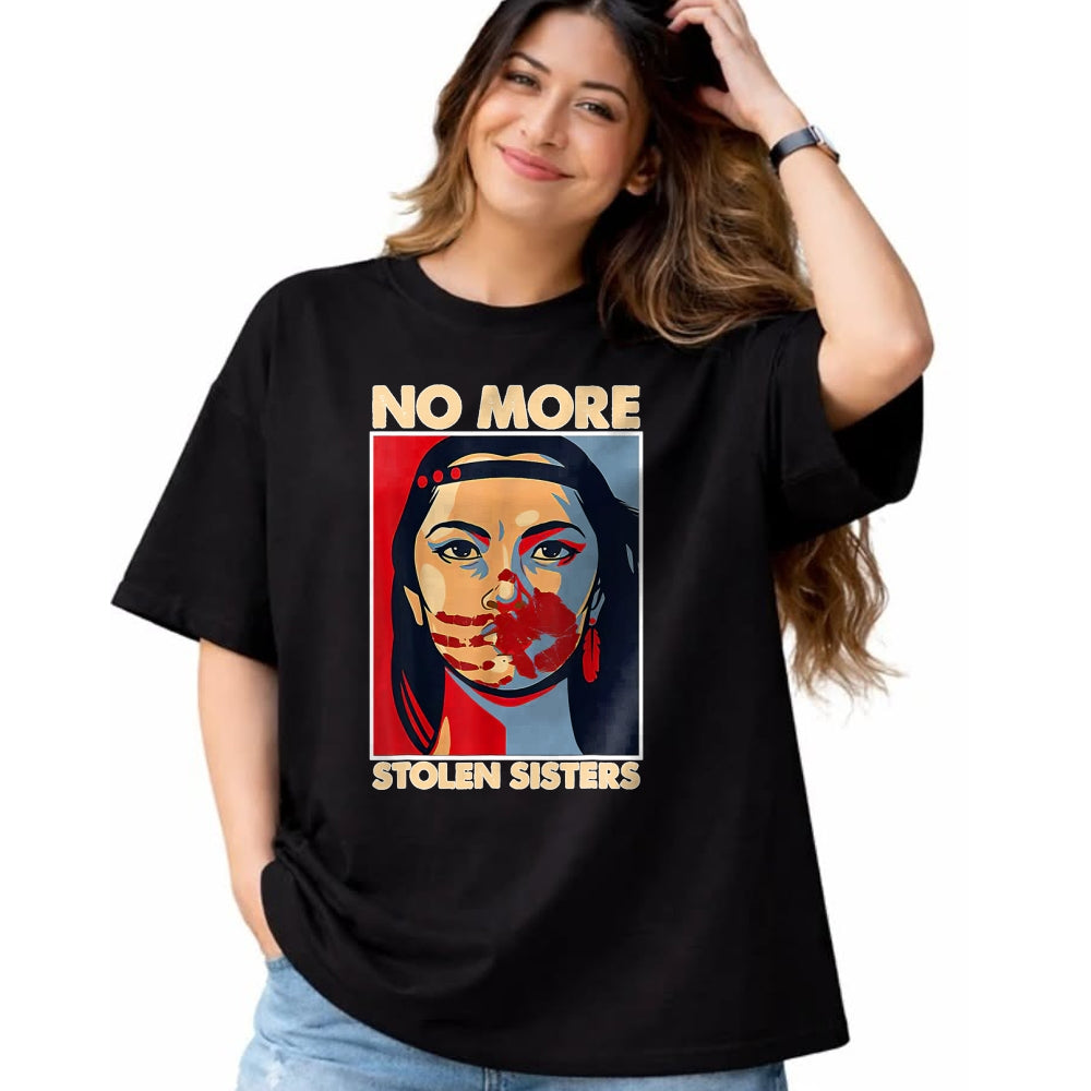 Native American T-Shirts, Vintage Native American Unisex T-Shirt/Hoodie/Sweatshirt HLT00 - No More Stolen Sisters Native Americans Honor Awareness