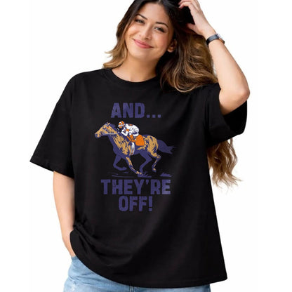 Best Horse Lover Shirt , Funny Horse UnisexT-Shirt/Hoodie/Sweatshirt HLT00 - Horse Racing Shirt Toddler Kids Boys Girls and They_re Off T-Shirt