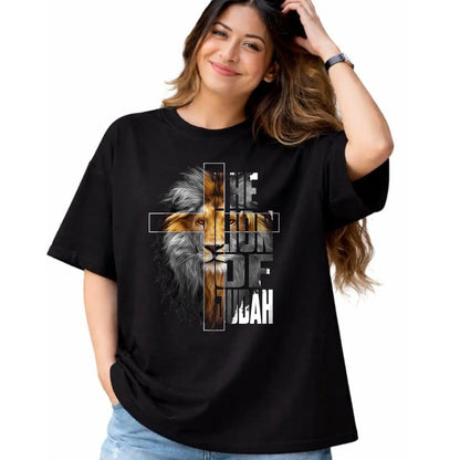 Christian Tee, Christian Faith Unisex T-Shirt/Hoodie/Sweatshirt HLT00 - Christian Religious Jesus The Lion Of Judah Easter Yeshua T-Shirt