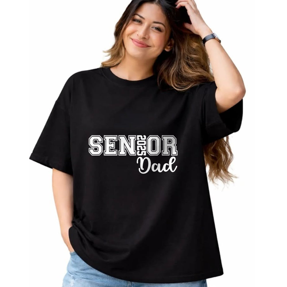 Gift for Dad Shirt, Funny Dad Unisex T-Shirt/Hoodie/Sweatshirt HLT00 – Proud Senior Dad 2025 Senior 2025 Dad Class Of 2025 Father T-Shirt
