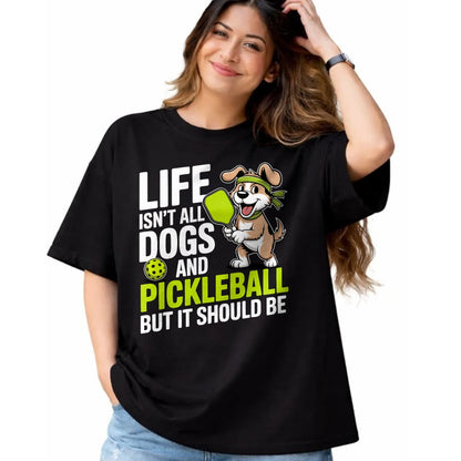 Funny Pickleball Shirt, Pickleball Lover Unisex T-Shirt/Hoodie/Sweatshirt HLT00 - Funny Pickleball Shirt Men Women Player Dog Lover Owner Joke T-Shirt