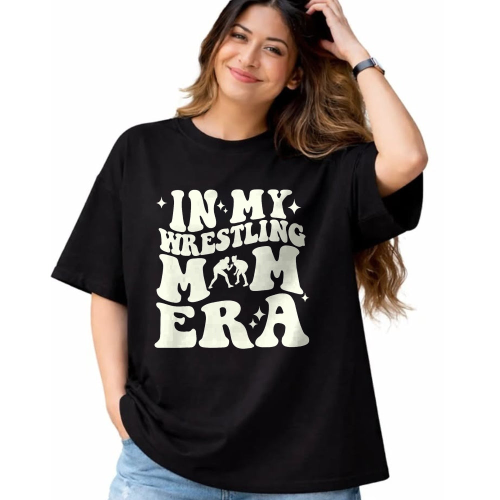 Gift for Mom Shirt, Funny Mom Unisex T-Shirt/Hoodie/Sweatshirt HLT00 - In my wrestling mom era T-Shirt