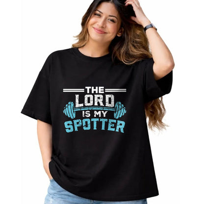 Christian Tee, Christian Faith Unisex T-Shirt/Hoodie/Sweatshirt HLT00 - Jesus Workout Shirt Jesus is my Spotter Christian Gym T-Shirt