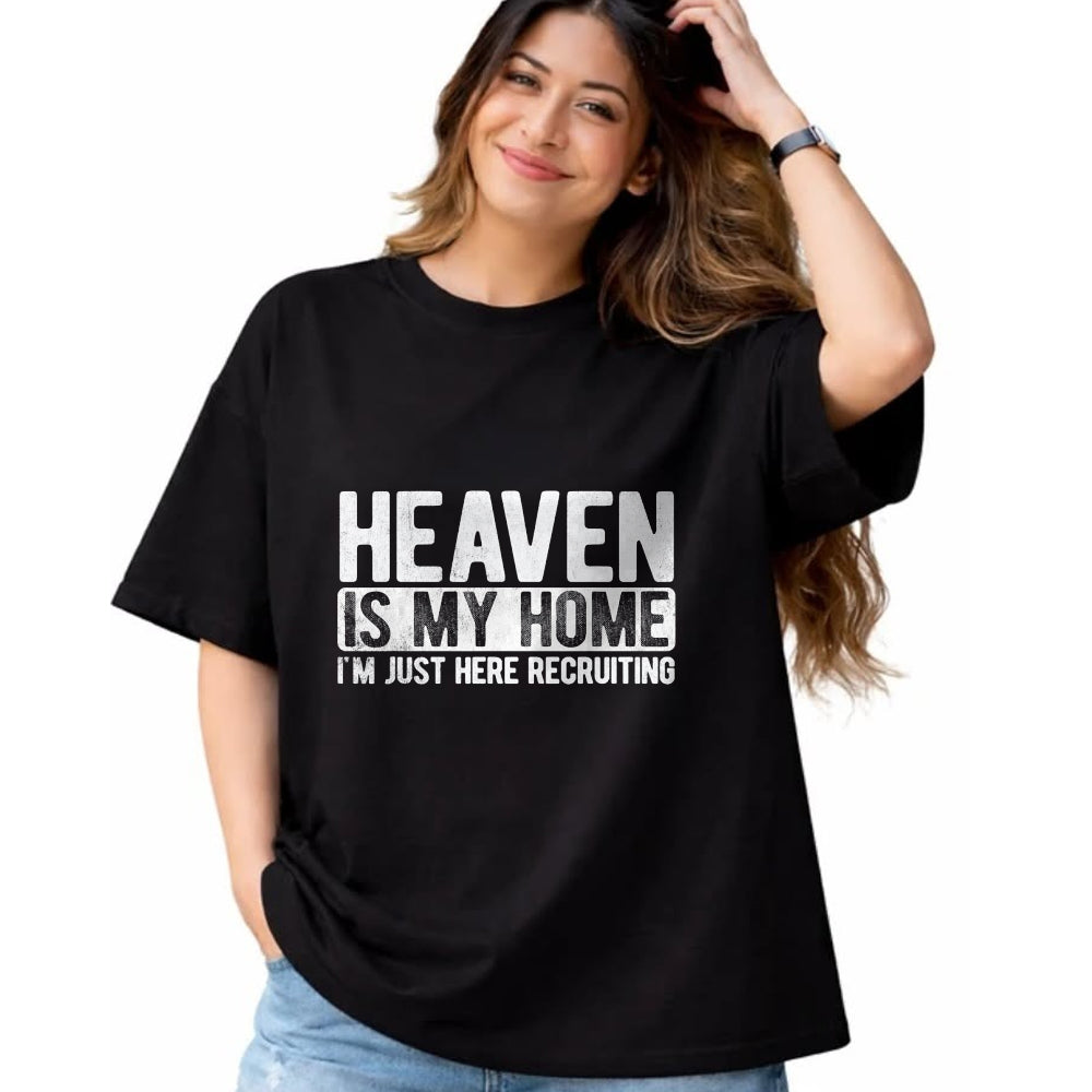 Christian Tee, Christian Faith Unisex T-Shirt/Hoodie/Sweatshirt HLT00 - Heaven Is My Home Christian Religious Jesus T-Shirt (1)