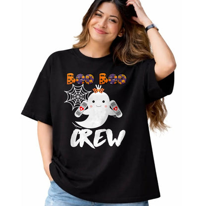 Funny Nurse Shirt, Nurse Unisex T-Shirt/Hoodie/Sweatshirt HLT00 - Boo Boo Crew Nurse Shirt Funny Halloween Costume Fun Gift T-Shirt