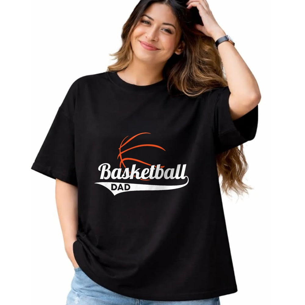 Gift for Dad Shirt, Funny Dad Unisex T-Shirt/Hoodie/Sweatshirt HLT00 – Proud Basketball Dad T-Shirt