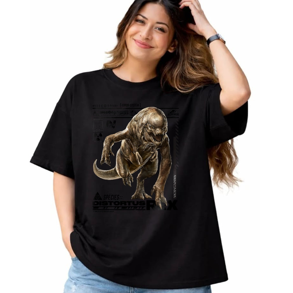 Best Dinosaur Lover Shirt, Funny Dinosaur UnisexT-Shirt/Hoodie/Sweatshirt HLT00 - Jurassic World Rebirth Distortus Rex Ingen Species File T-Shirt