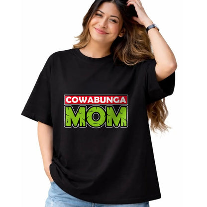 Gift for Mom Shirt, Funny Mom Unisex T-Shirt/Hoodie/Sweatshirt HLT00 - Mademark x Teenage Mutant Ninja Turtles - Cowabunga Mom Mother_s Day T-Shirt