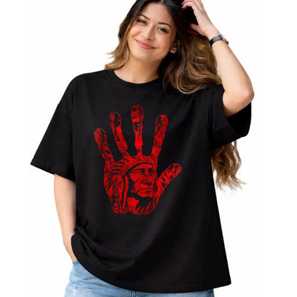 Native American T-Shirts, Vintage Native American Unisex T-Shirt/Hoodie/Sweatshirt HLT00 - Native American Indigenous Red Hand Indian Blood Themed (7)